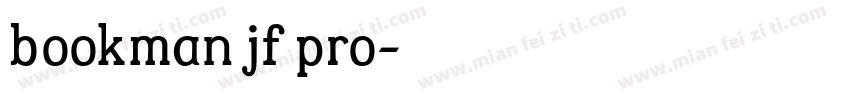 bookman jf pro字体转换